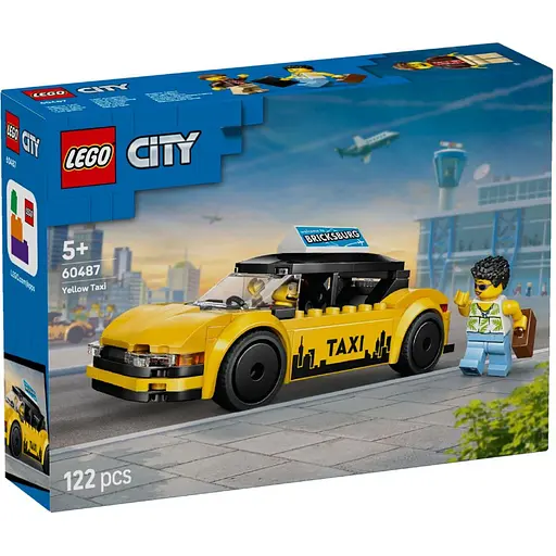 Конструктор LEGO City Жовте таксі 122 деталі (60487)