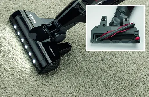 Пылесос беспроводной Gorenje 138 Вт автон. работа до 60 мин HEPA 2 в 1 подсветка индикатор щетка электротурбо черный - фото 6