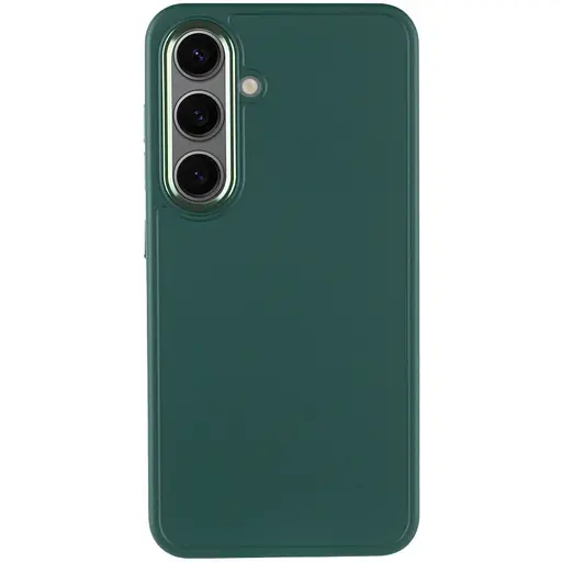 Чехол Epik TPU Bonbon Metal Style для Samsung Galaxy S24+/S25+ Зеленый/Pine green - фото 2