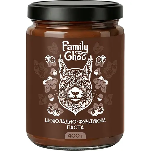 Паста Family Choc із шоколадно-фундуковим смаком 400 г (4820175572098)