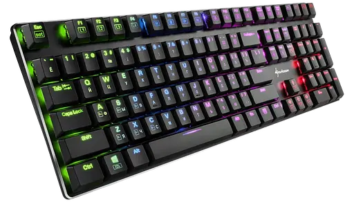 Клавиатура Sharkoon Purewriter Red Switch RGB Black (SPW-RS-B) - фото 2