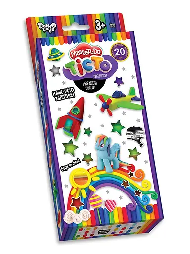 Креативна творчість "Тісто для ліплення" Master Do" 20 кольорів 20 г укр Данко Тойс (4823102805146) - фото 1
