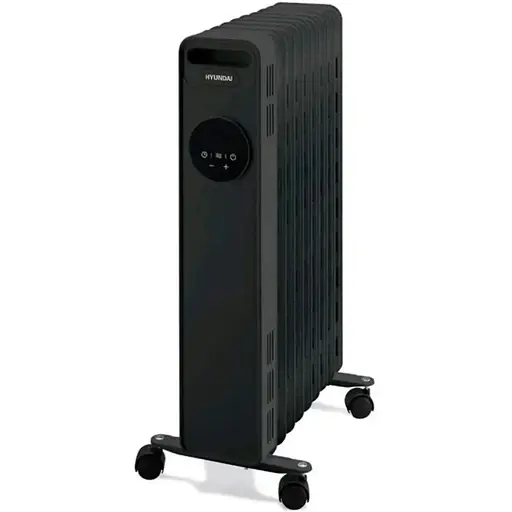 Обігрівач масляний Hyundai H11HTRB, 23м2, 2300Вт, електр. кер-ння, 11 секцій, пульт ДК, чорний