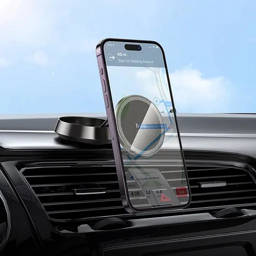 Автотримач Hoco H83 магнітний metal grey - фото 4