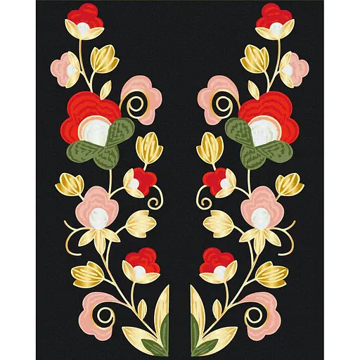 Картина за номерами на підрамнику Brushme Квіткова симфонія