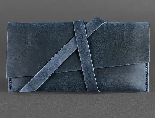 Кожаный тревел-кейс Voyager 1.2 синий Crazy Horse - фото 1