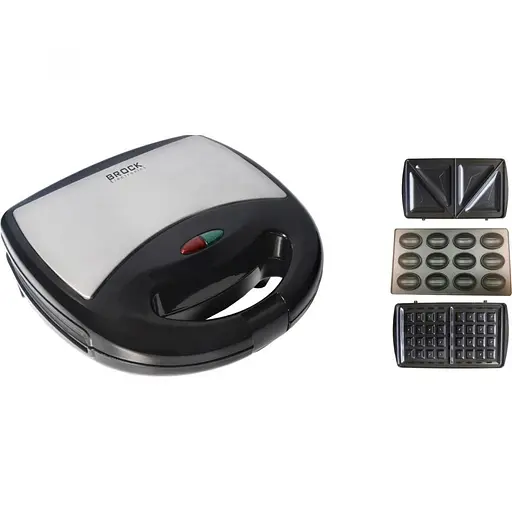 Мультимейкер (Бутербродниця-Горішниця-Вафельниця) BROCK SSM 2004 SS - фото 2