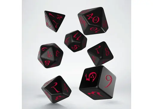 Набор кубиков Classic RPG Black & red Dice Set , 7 шт. (SCLE06) - фото 2