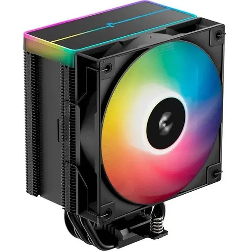 Кулер для процесора DeepCool AG500 ARGB V2 чорний алюміній та мідні теплові трубки 1x120 мм ARGB для Intel 1700/1200/115x AMD - фото 1