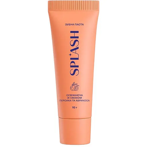 Зубная паста Splash освежающая со вкусом персика и абрикоса 10 г - фото 1