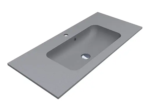 Умивальник Miraggio Della 1000 mirastone gray 0002480, Сірий - фото 3