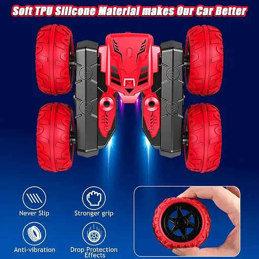 Машинка для трюків на радіокеруванні Glyntora Red 2.4 ГГц - фото 3