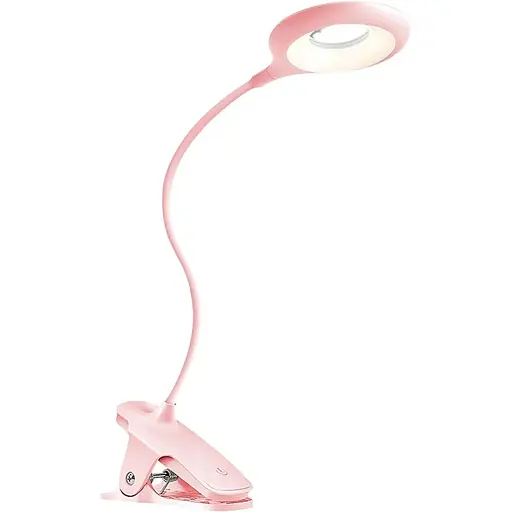 Светодиодная лампа для чтения с креплением на клипсе USB, 3 цветовых режима 10 уровней яркости