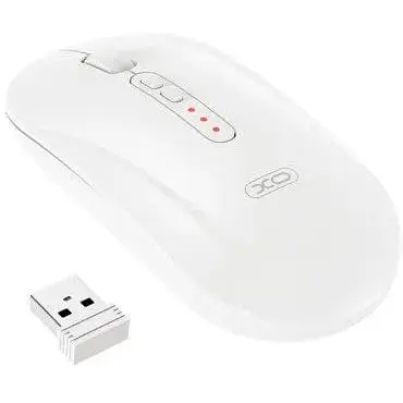 Комп'ютерна мишка XO M13 Tri-mode bluetooth Wireless Silent Mouse Біла - фото 1