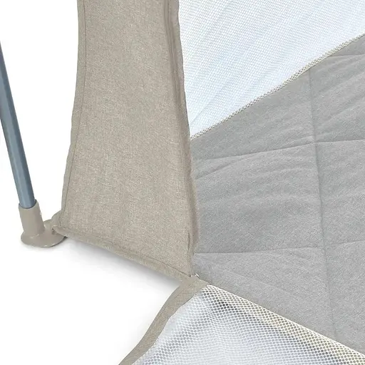 Манеж El Camino ME 1196 SWIFT 4 Gray для детей 6–24 мес. удобный и безопасный складной бежевый - фото 6