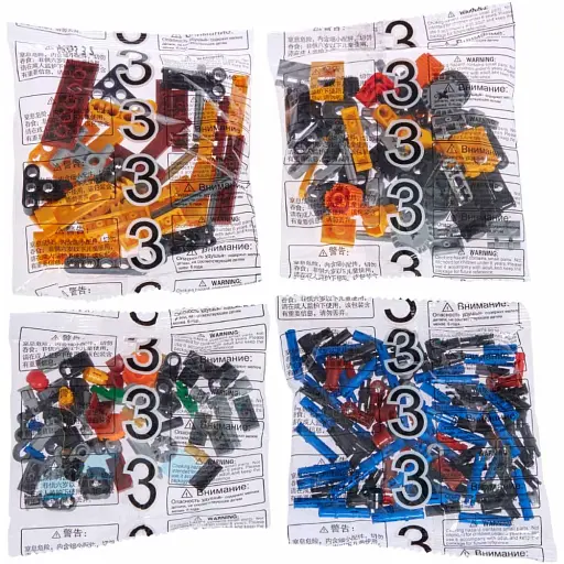 Конструктор Zipp Toys Потяг DPK32 з рельсами, жовтий - фото 12