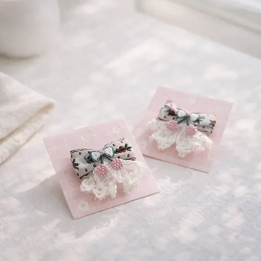 Набір декоративних шпильок бантиків для волосся 12 - фото 2