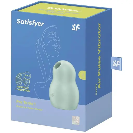 Вакуумний стимулятор Satisfyer Pro To Go 1 Зелений - фото 7