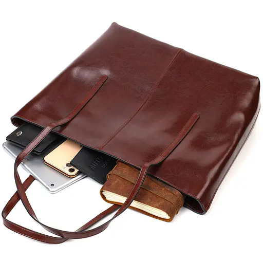 Сумка кожаная женская Vintage 36х30х12 см sum0022703 - фото 7