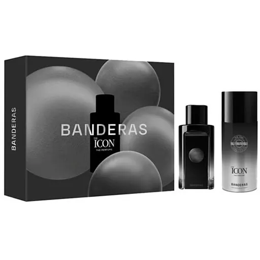 Набір для чоловіків Banderas The Icon The Perfume: Парфумована вода 100 мл + Парфумований дезодорант-спрей 150 мл