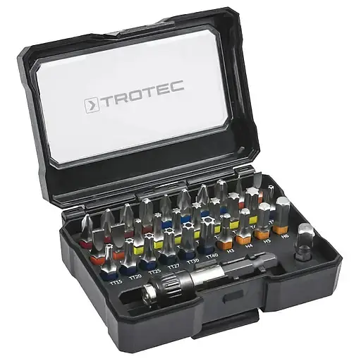 Набор бит Trotec PSCS Screwdriver 32 pieces Bit Set (DAS302814) - фото 1