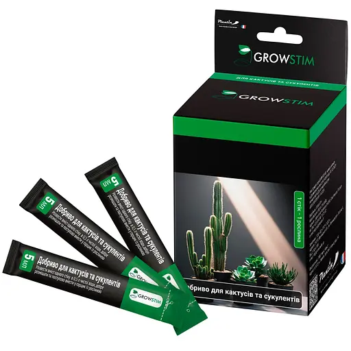 Добриво Plantin Growstim Rougevert для кактусів та сукулентів стік 5 мл - фото 1
