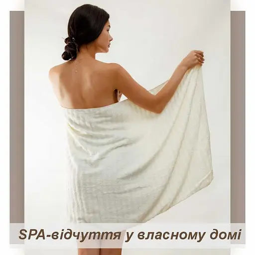 Набор полотенец Lovely Svi 3 шт.: 70 x 140 см, 50 x 90 см, 33 x 33 см Бежевый (701401) - фото 4