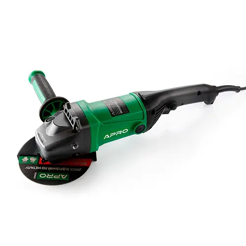 Шлифмашина угловая сетевая Apro 150/1500 1500Вт 150мм 8500 об/мин M14(899009) - фото 1
