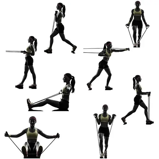 Еспандер трубчастий з ручками York Fitness 17-20кг, чорний - фото 6