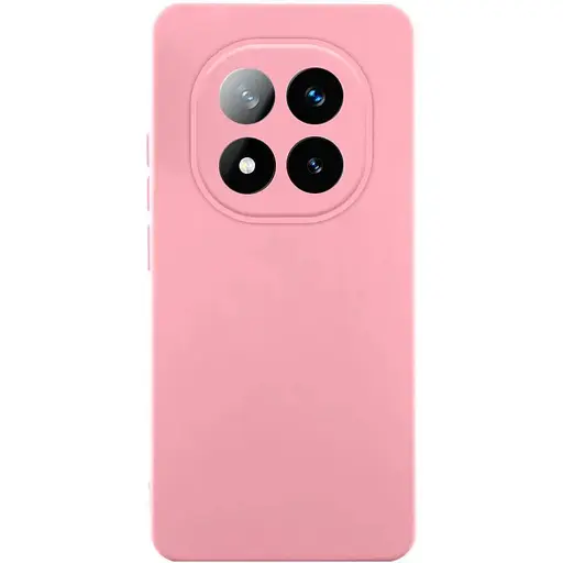 Чехол TPU Getman Liquid Silk Full Camera для Xiaomi Redmi Note 14 Pro 5G Розовый / Pink