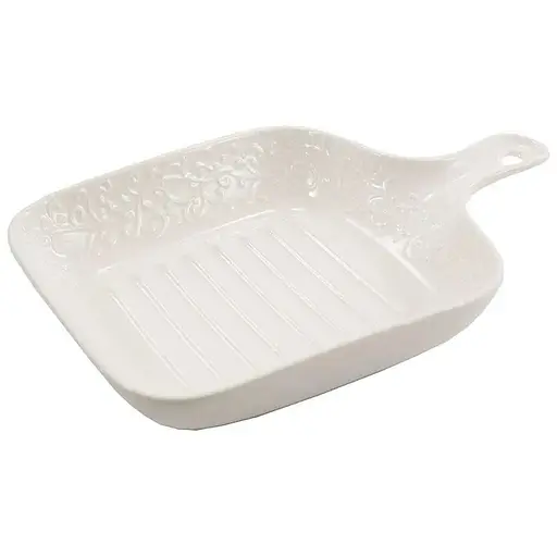 Блюдо порцелянове з ручкою Tudor ЛОЗА 23 см (TU3873)