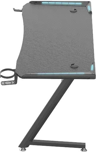 Геймерский компьютерный стол GT Racer T-1216 (120x60x73) Black - фото 3