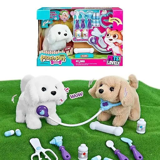 М’яка інтерактивна іграшка Собачка, набір лікаря, коробка 39x26x14 см - фото 2