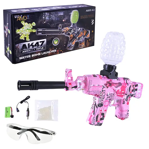 Игрушечный автомат ZY913A на аккумуляторе, стреляет орбизами, в коробке (6968521410149) - фото 2