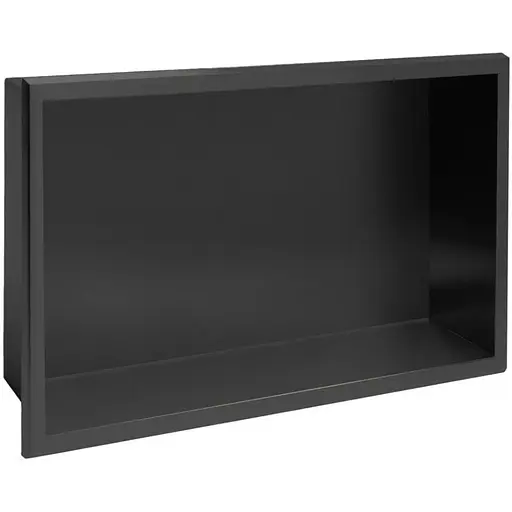 Встраиваемая полка Rea 30x45 black matt с ободком REA-05604, Черный матовый - фото 1