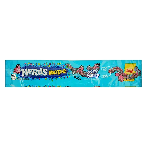 Цукерки желейні Nerds Ягідна з драже 26 г