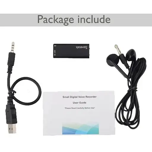 Найменший диктофон Savetek 200 (GS-R01s) 8 ГБ  - фото 5