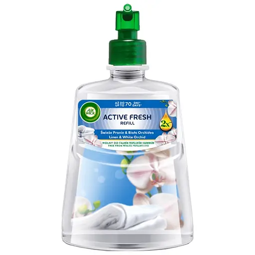 Освіжувач повітря автоматичний Air Wick Active Fresh Ранкова свіжість та квіти орхідеї змінний флакон 228 мл