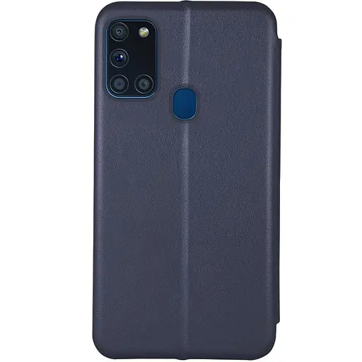 Шкіряний чохол-книжка Classy для Samsung Galaxy A21s Темно-синій - фото 2