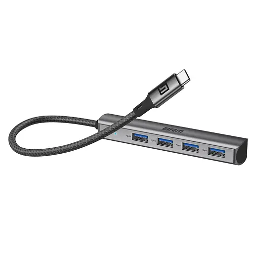 Хаб USB-C ArmorStandart Type-C to 4USB Grey (ARM69364) - фото 3