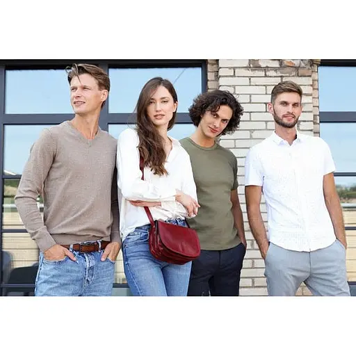 Кожаная женская сумка кросс-боди Time Resistance 25х18х9 см sum0026312 - фото 8