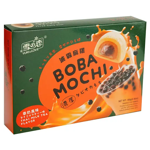 Боба мочі (моті) Yuki & Love зі смаком тайського молочного чаю 180 г - фото 2