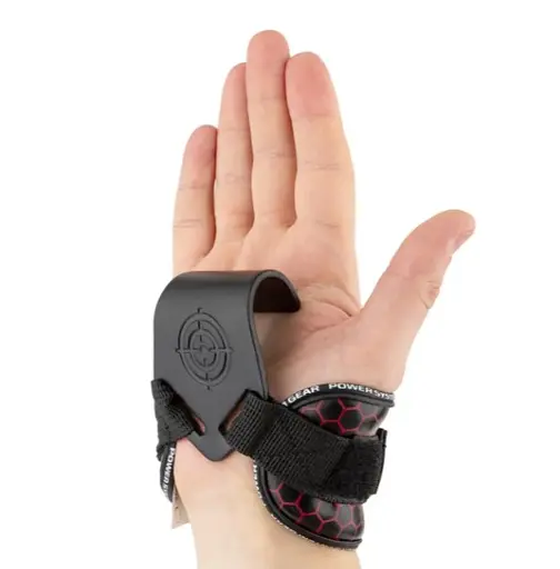 Крюки для тяги на запястье Power System PS-3360 Hooks V2 Black/Red XL (PS_3360_Black/Red XL) - фото 5