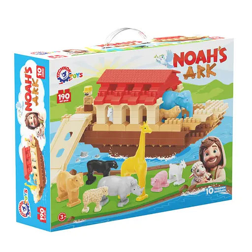 Конструктор детский блочный Ковчег, 190 элементов, ТехноК, 1348