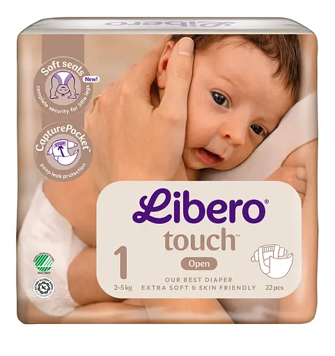 Підгузки Libero Touch 1 (2-5 кг), 22 шт. (7977/806857) - фото 2