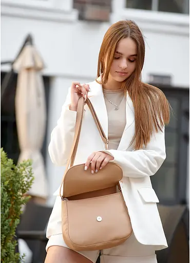 Сумка женская Sambag Rose BZN бежевый 20 х 24 х 7 см (94000026) - фото 4