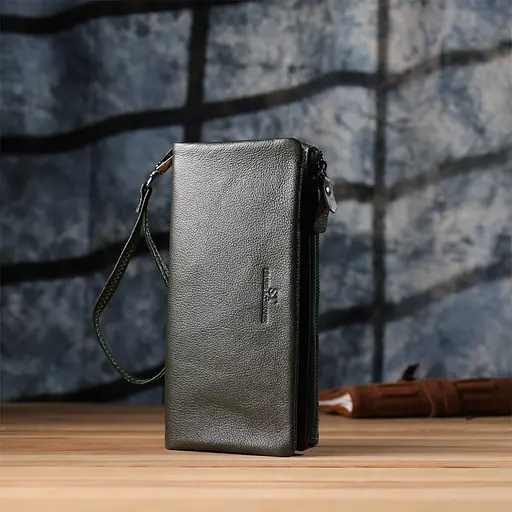 Кошелек для женщин с кистью из натуральной кожи ST Leather 20.5х10х3 см acs0029681 - фото 9