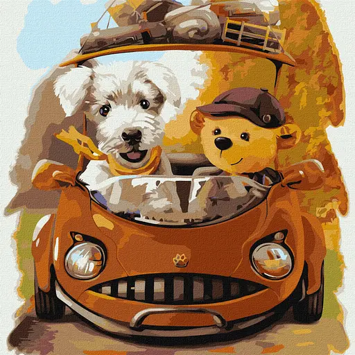 Картина по номерам "Дружеское путешествие" Ideyka KHO4382 40х40 см