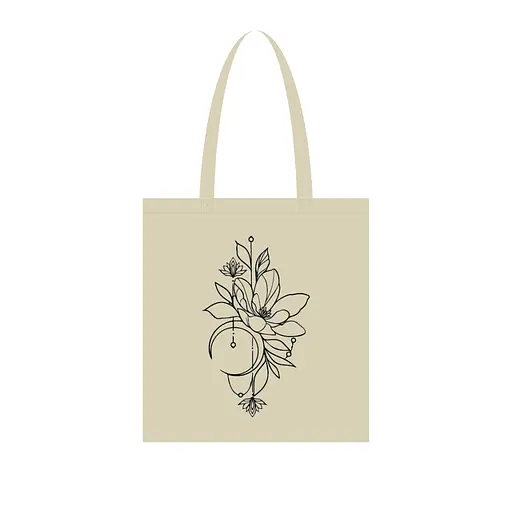 Екосумка для покупок "Лотос" Bambi Сумка-шоппер 190CCT-4, 38 x 42 см (190г/м2) - фото 1