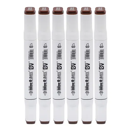 Скетч-маркер двусторонний Bavi №93, на спиртовой основе, 10 шт.